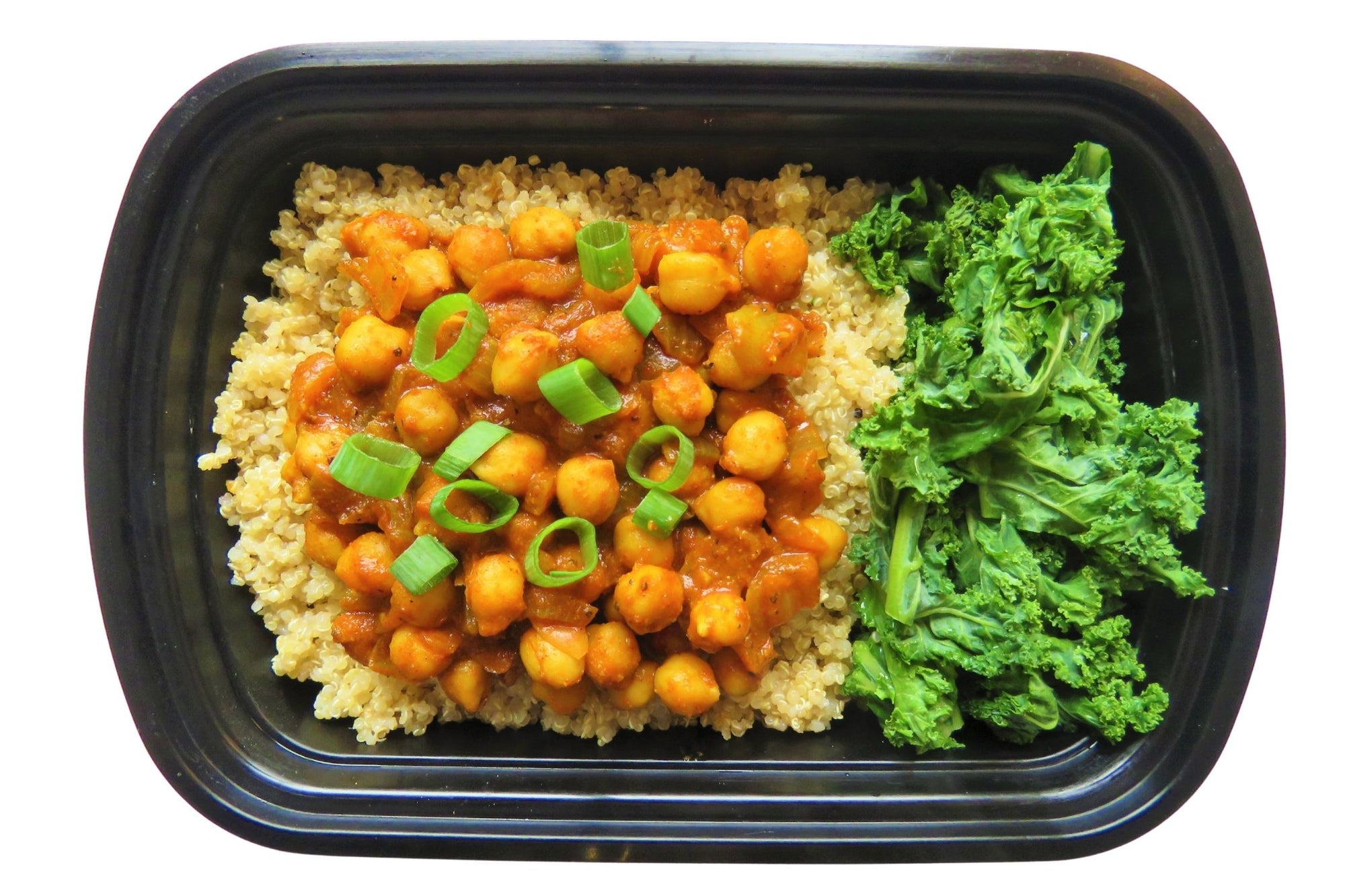 Chickpea Curry served with Quinoa