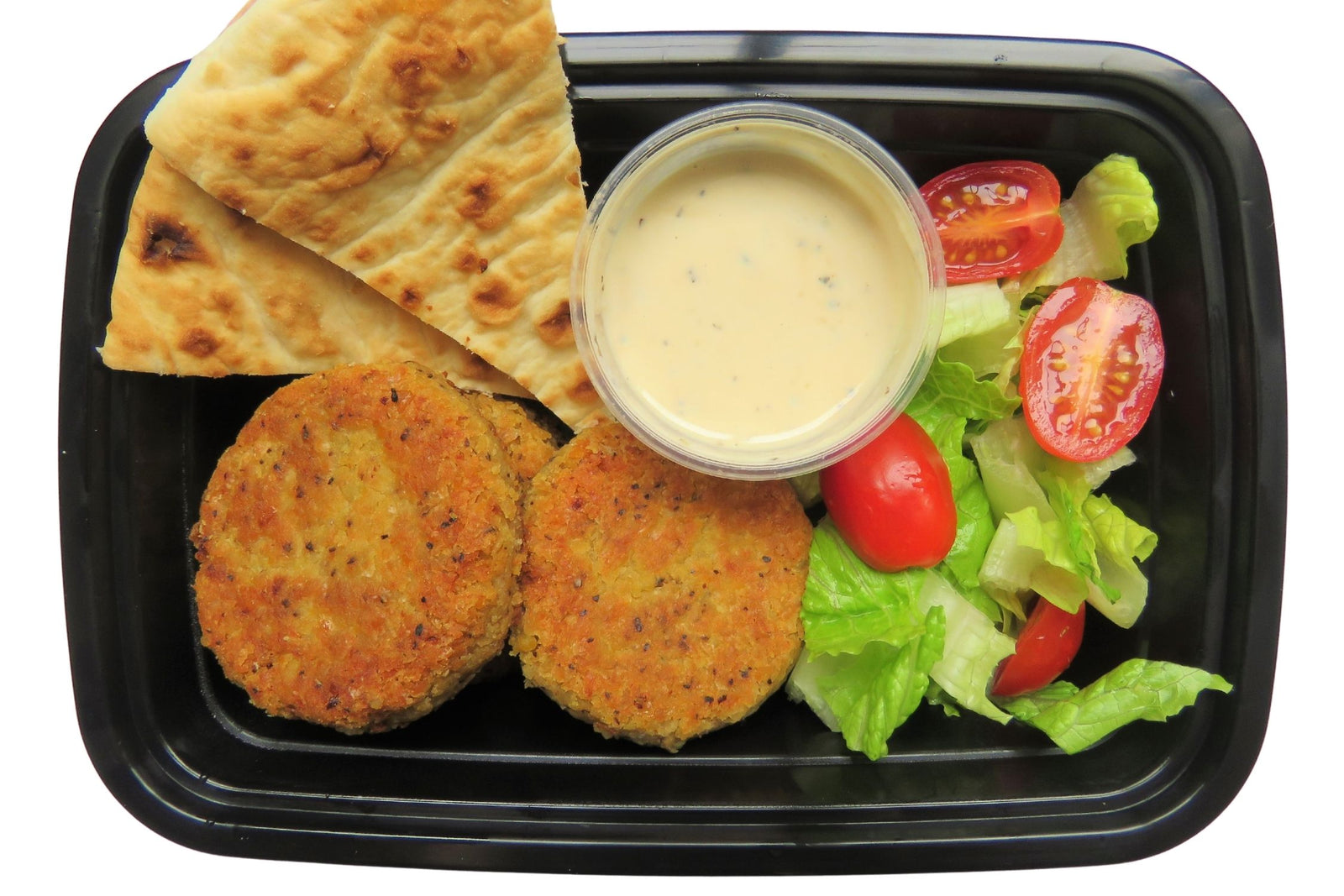 Cauliflower Chickpeas Patties W/ Home-made Spinach Dip