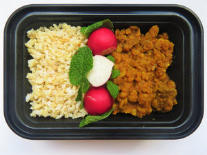 Persian Beef & Split Pea Stew (Gheimeh) on Basmati rice - GreenMeal Inc.