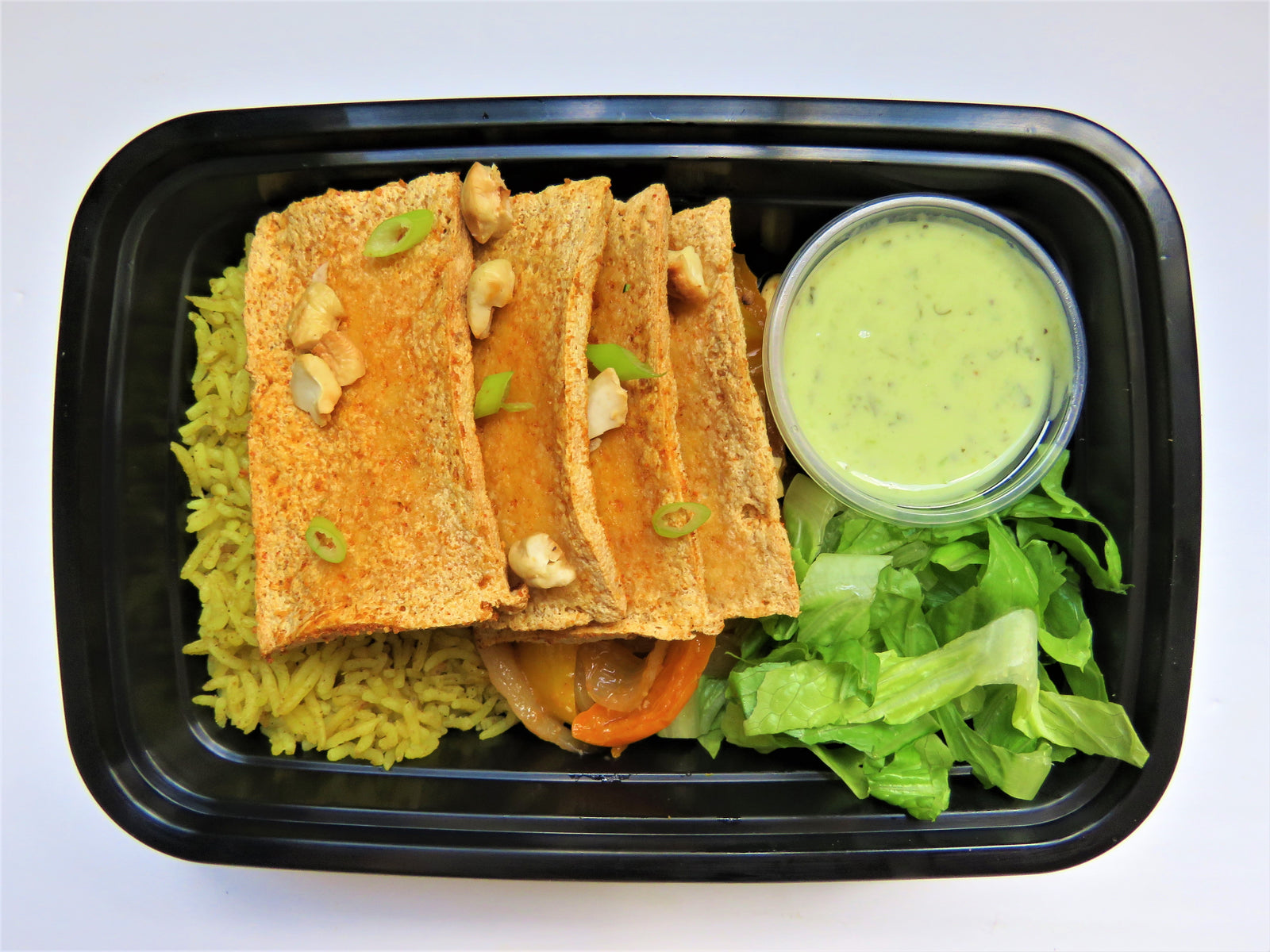 Crispy tofu Fajita Bowl